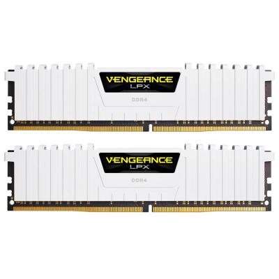 Модуль пам'яті для комп'ютера DDR4 16GB (2x8GB) 3200 MHz LPX White Corsair (CMK16GX4M2B3200C16W)