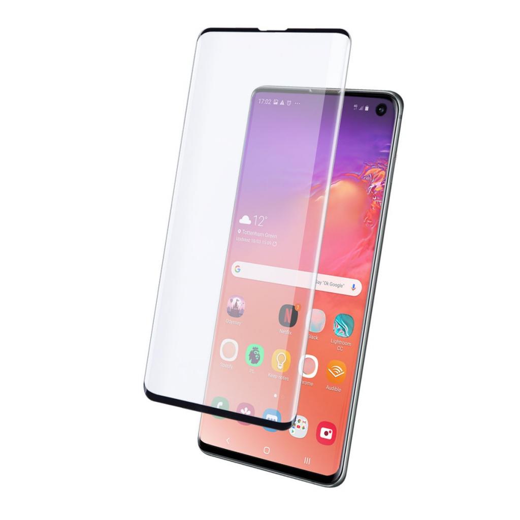 Скло захисне Drobak Galaxy S10 Black 3D Full Cover, Edge Glue (441614)