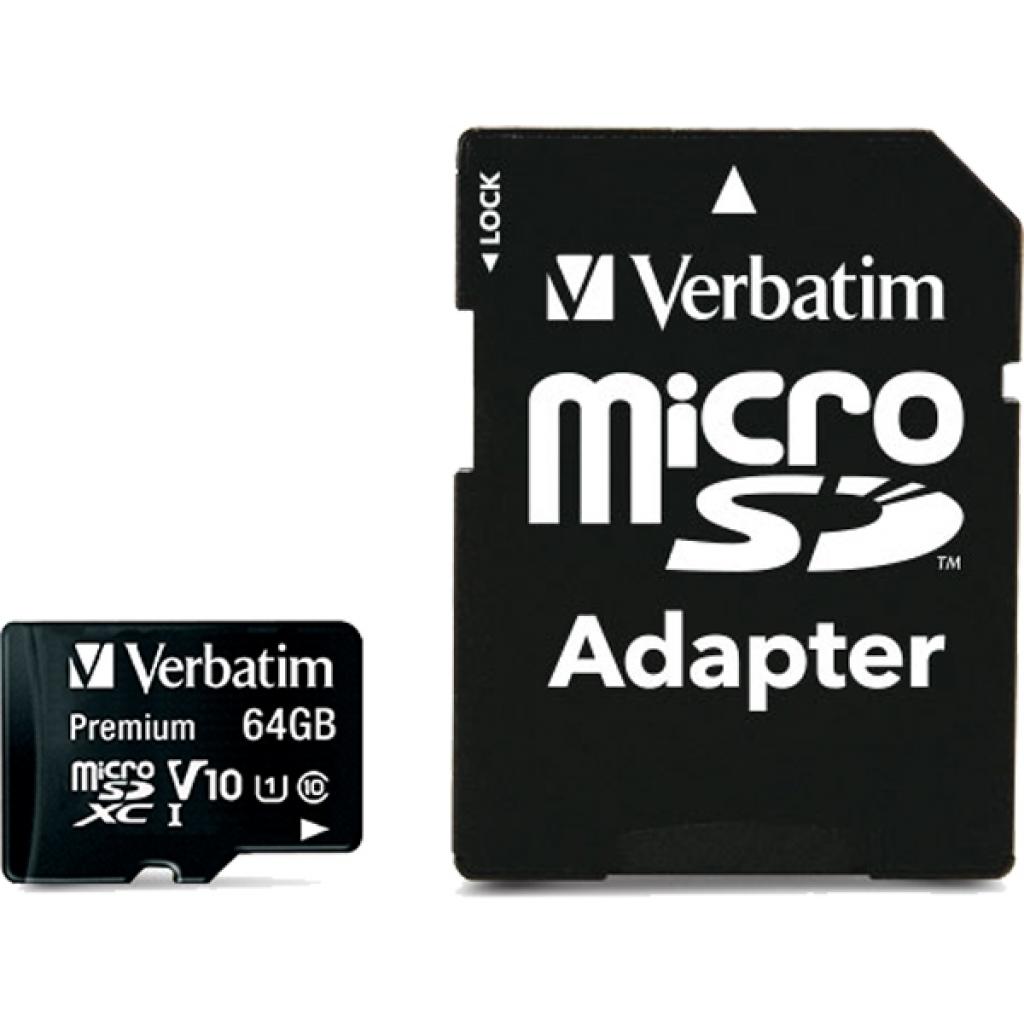 Карта пам'яті Verbatim 64GB microSDXC class 10 UHS-I PRO+ (MDAVR-92/G)