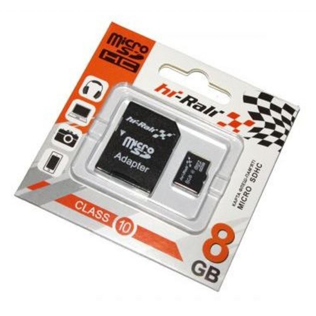 Карта пам'яті Hi-Rali 8GB microSD class10 (HI-8GBSDCL10-01)