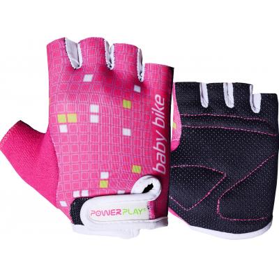 Велорукавиці PowerPlay Children 5451 Pink/White 2XS (5451_2XS_Pink-White)