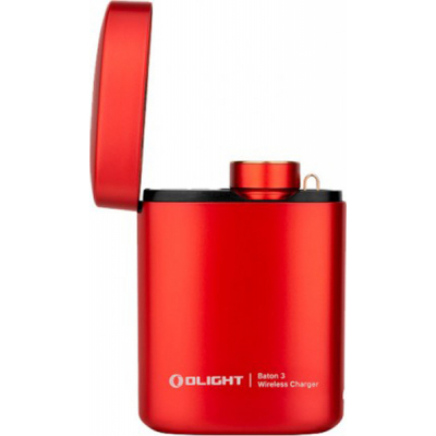 Ліхтар Olight Baton 3 Premium Red + зарядна станція (Baton 3 Premium Red)