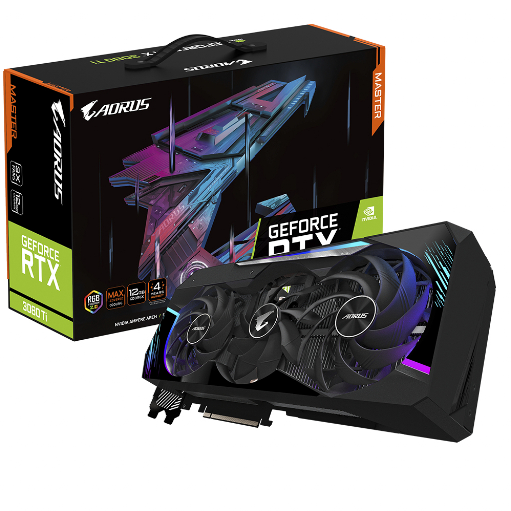 Відеокарта GIGABYTE GeForce RTX3080Ti 12Gb AORUS MASTER (GV-N308TAORUS M-12GD)