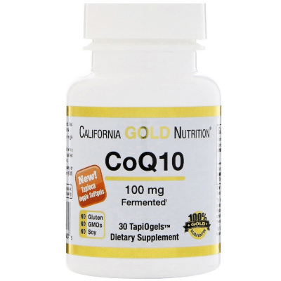 Антиоксидант California Gold Nutrition Коензим Q10, CoQ10, 100 мг, 30 вегетаріанських капсул (CGN-00943)