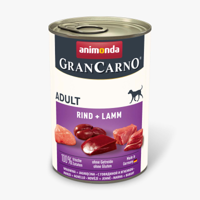 Консерви для собак Animonda GranCarno Adult Beef + Lamb 400 г (4017721827331)