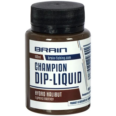 Діп-ліквід Brain fishing Champion Hidro Halibut (гідроліз палтуса) 100ml (1858.22.23)