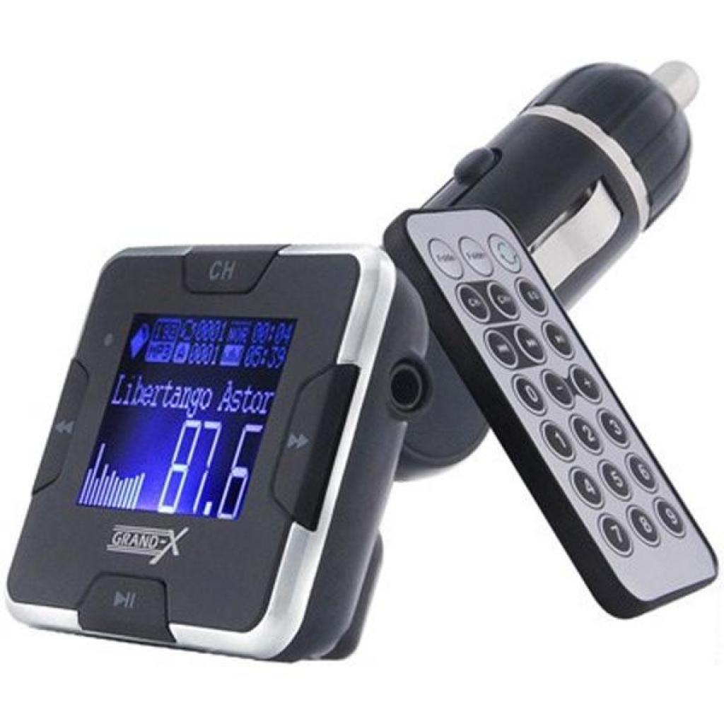 FM модулятор Grand-X CUFM22GRX silver SD/USB (CUFM22GRX silver)