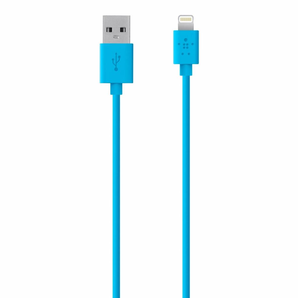 Дата кабель USB 2.0 to Lightning 1.2m Belkin (F8J023bt04-BLU)