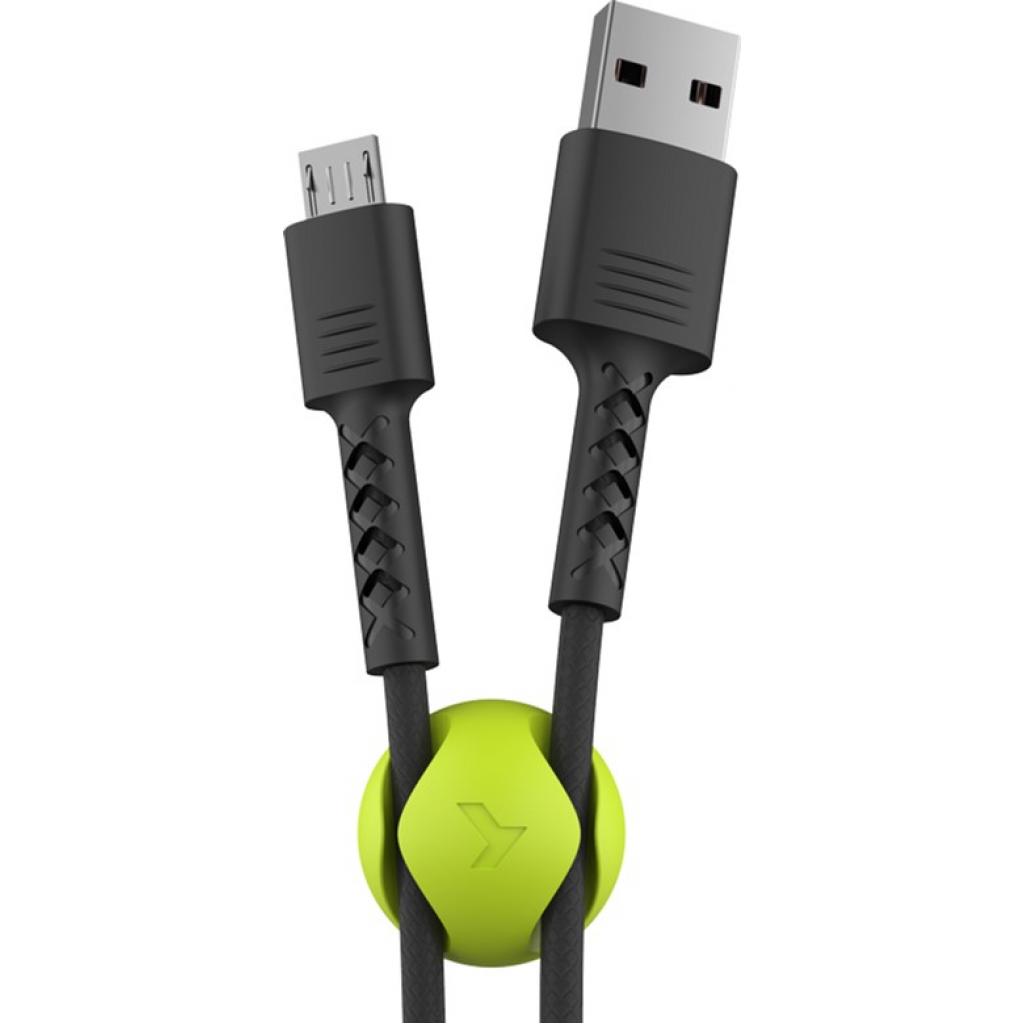 Дата кабель USB 2.0 AM to Micro 5P 1.0m Soft black Pixus (4897058530926)