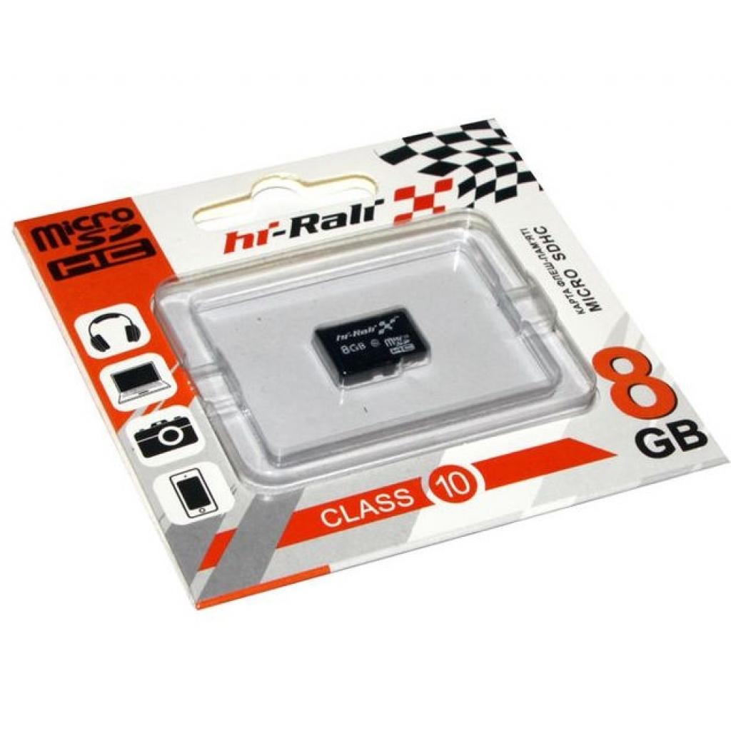 Карта пам'яті Hi-Rali 8GB microSD class10 (HI-8GBSDCL10-00)