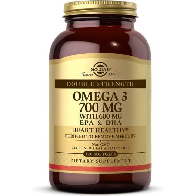 Жирні кислоти Solgar Подвійна Сила Омега-3, Double Strength Omega-3, 700 мг, 30 к (SOL02050)