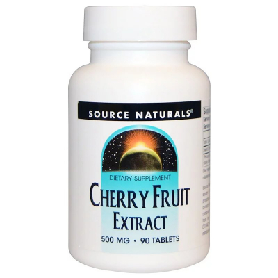 Трави Source Naturals Екстракт Вишні 500мг, 90 таблеток (SNS-01681)