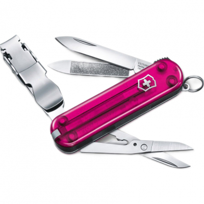 Ніж Victorinox NailClip 580 Transparent Pink (0.6463.T5L19)