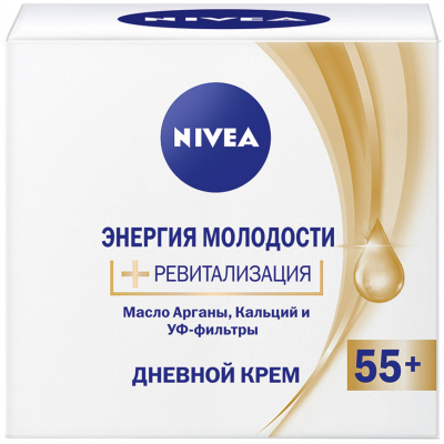 Крем для обличчя Nivea Денний Енергія Молодості 55+ 50 мл (4005900450999)