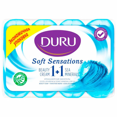 Тверде мило Duru Soft Sensations Морські мінерали 4 x 90 г (8690506025090)