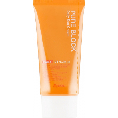 Засіб від засмаги A'pieu Pure Block Natural Daily Sun Cream SPF45/Pa+++ 50 мл (8809581450615)