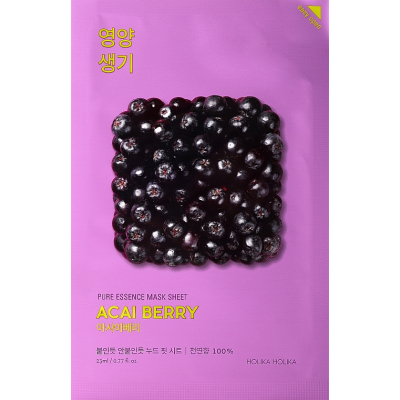 Маска для обличчя Holika Holika Pure Essence Acai Berry Ягоди асаї 20 мл (8806334368142)