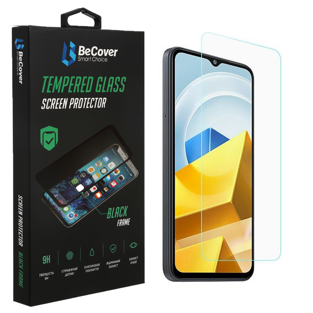 Скло захисне BeCover Poco M5 4G 3D Crystal Clear Glass (708097)