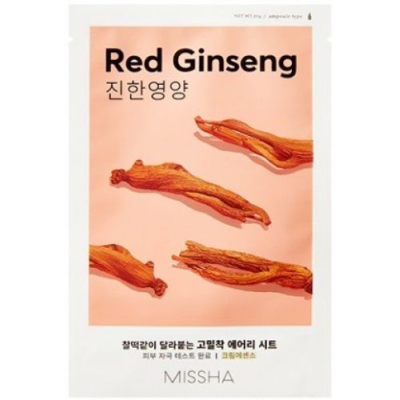 Маска для обличчя Missha Airy Fit Red Ginseng Sheet Mask З екстрактом женьшеню 19 г (8809581454774)