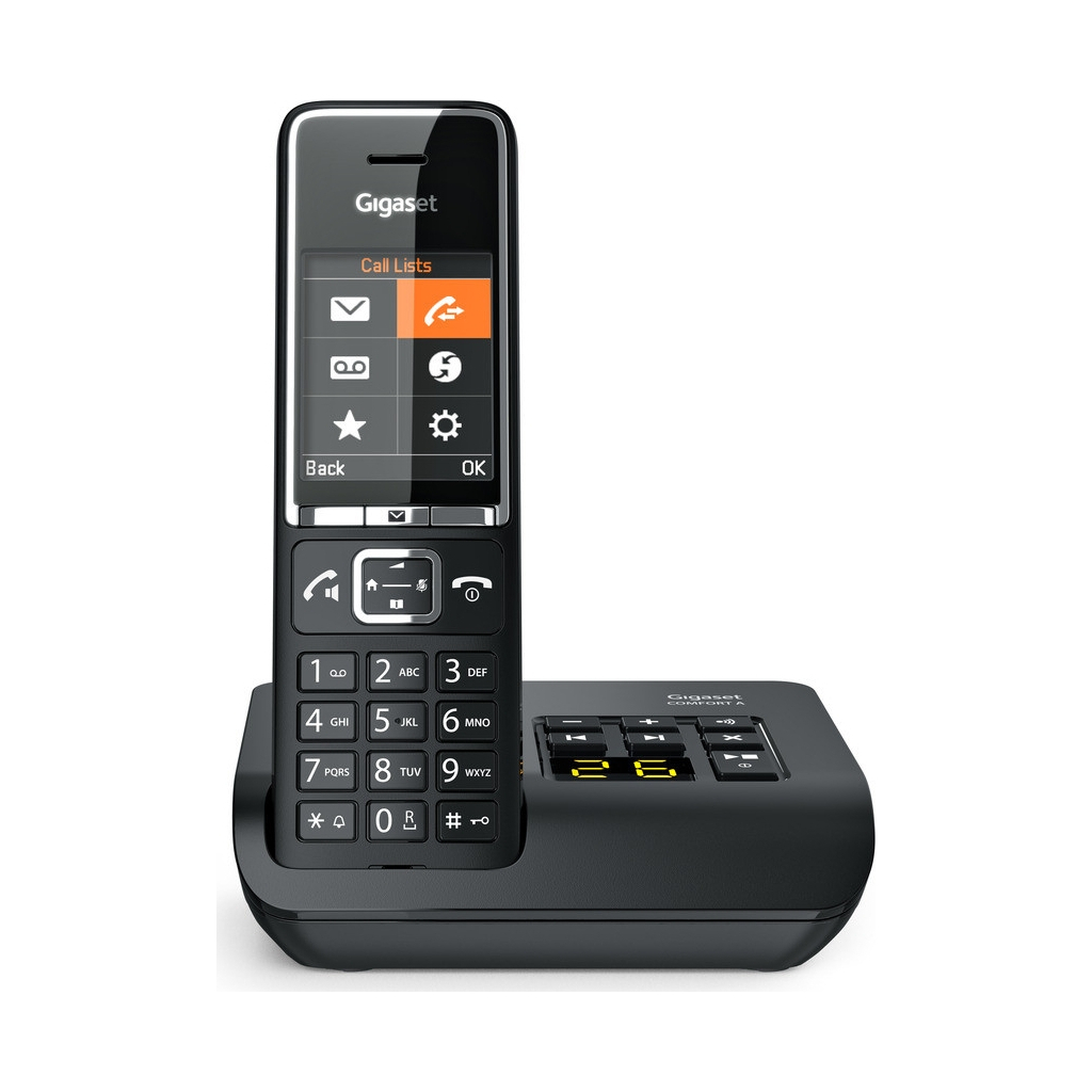 Телефон DECT Gigaset Comfort 550 AM Black Chrome (S30852H3021S304)