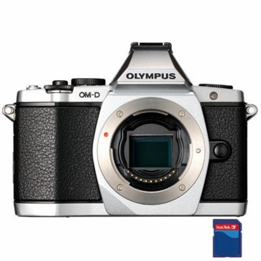 Цифровий фотоапарат Olympus OM-D E-M5 body silver (V204040SE000)