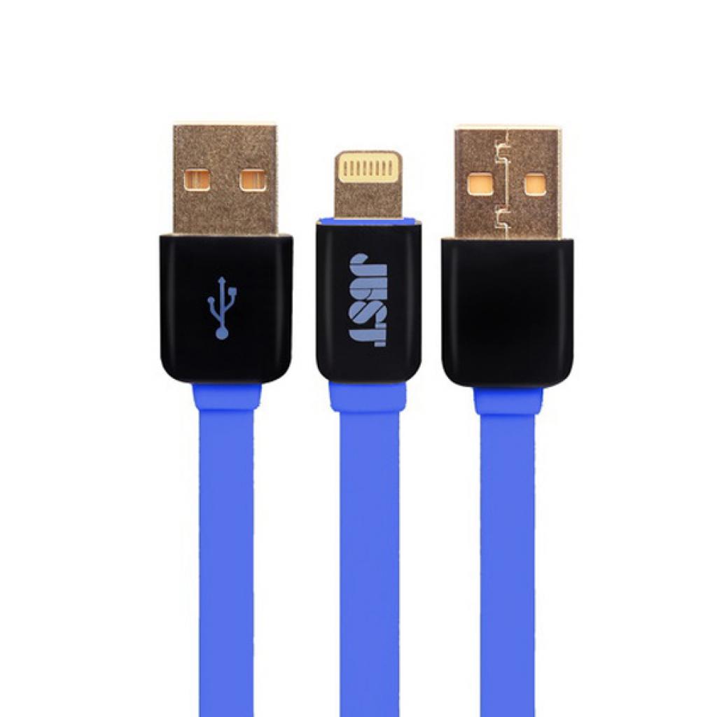 Дата кабель USB 2.0 AM to Lightning 1.2m Rainbow Blue Just (LGTNG-RNBW-BL)