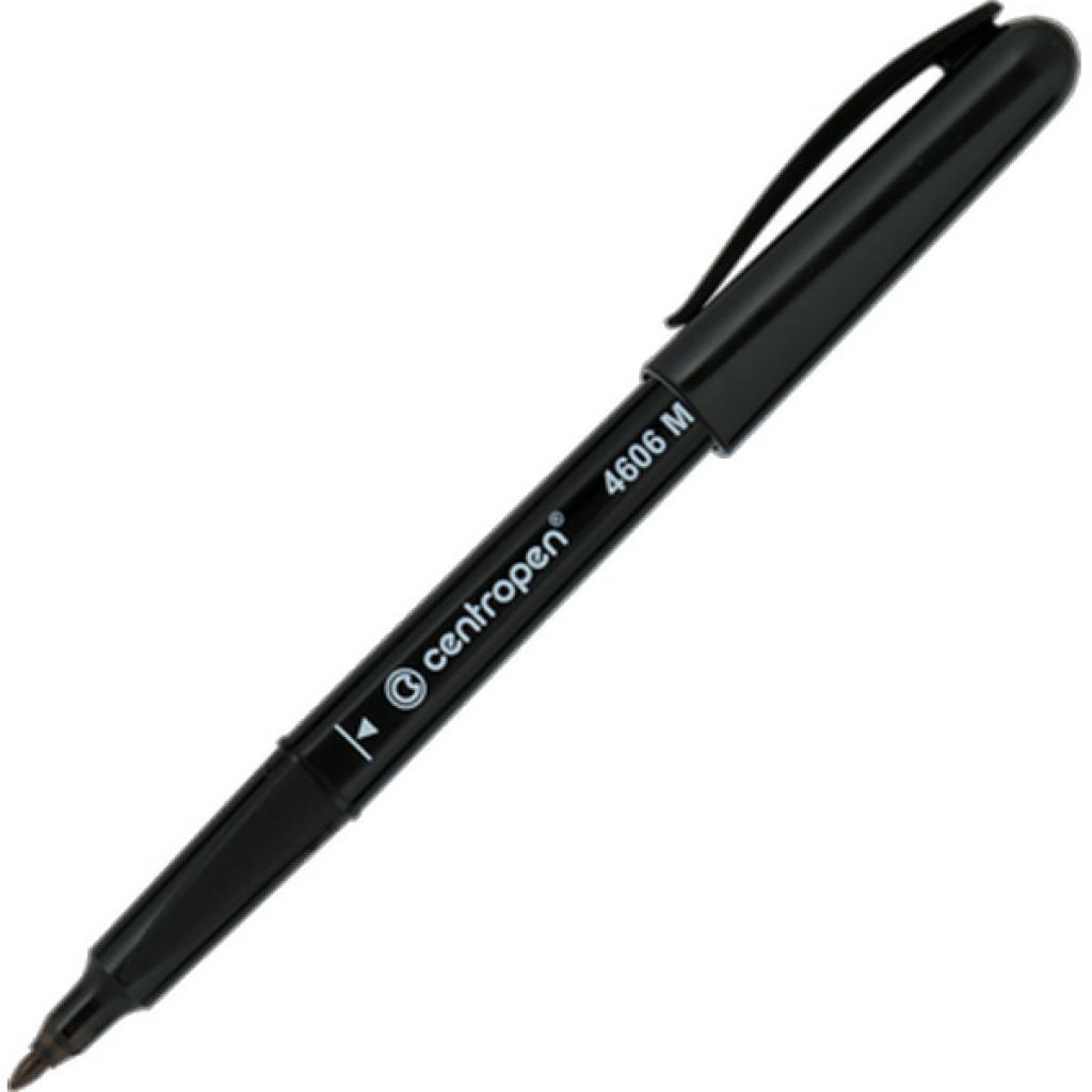 Маркер Centropen CD-Pen 4606 ergoline, 1мм black (polybag*1) (4006/01/1/P)