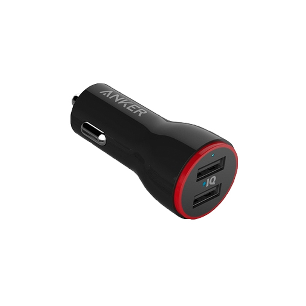 Зарядний пристрій Anker PowerDrive 2 24W + micro USB 0.9m V3 (Black) (B2310H11)