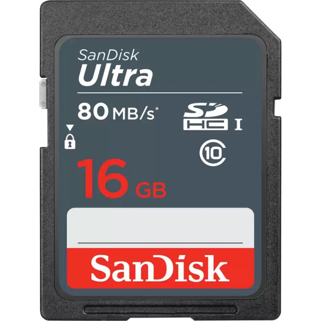 Карта пам'яті SanDisk 16GB SDHC class 10 UHS-1 (SDSDUNS-016G-GN3IN)