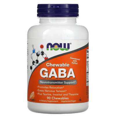 Амінокислота Now Foods GABA (гамма-аміномасляна кислота), Цитрусовий Смак, 250 м (NOW-00082)