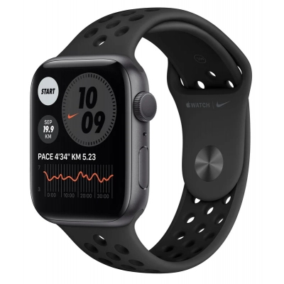 Смарт-годинник Apple Watch Nike SE GPS, 44mm Space Grey Aluminium Case with Anthr (MKQ83UL/A)