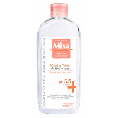 Міцелярна вода Mixa Anti-Dryness для сухої шкіри 400 мл (3600550932751)