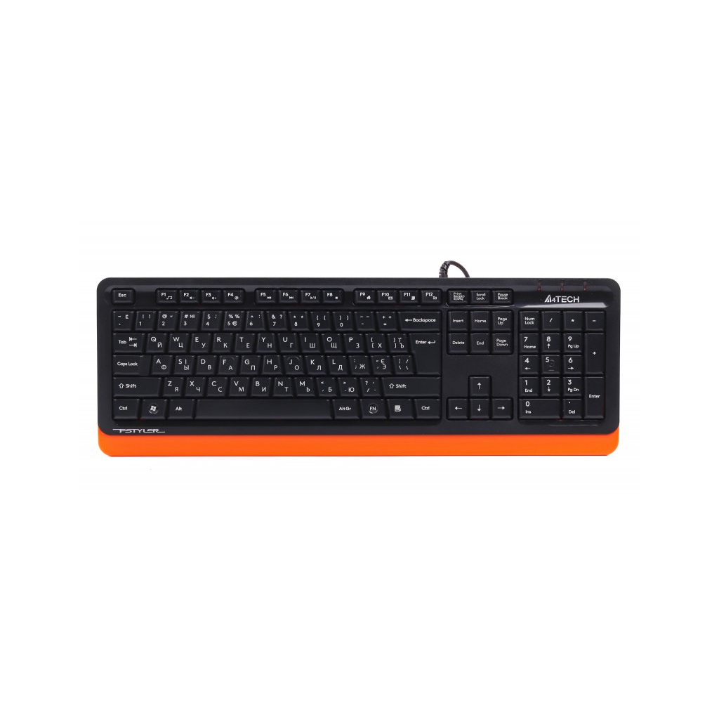 Клавіатура A4Tech FKS10 USB Orange