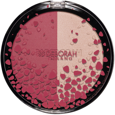 Рум'яна Deborah Duo Blush & Highlighter 01 - Rosa (8009518289558)