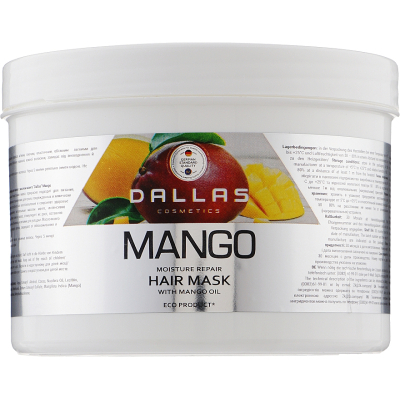 Маска для волосся Dalas Mango Зволожуюча з олією манго 500 мл (4260637723574)