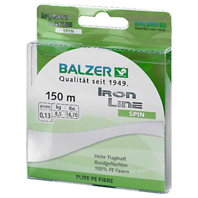 Шнур Balzer Iron Line 4x Chartreuse 150м 0.16мм 10,2кг (салатовый) (12632 016)