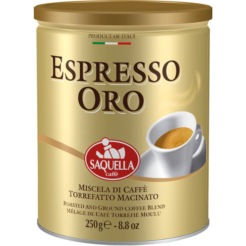 Кава SAQUELLA Espresso ORO мелена 250 г (8002650008087)