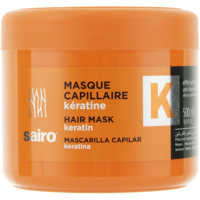 Маска для волосся Sairo Hair Mask Keratin З кератином 500 мл (8414227052636)