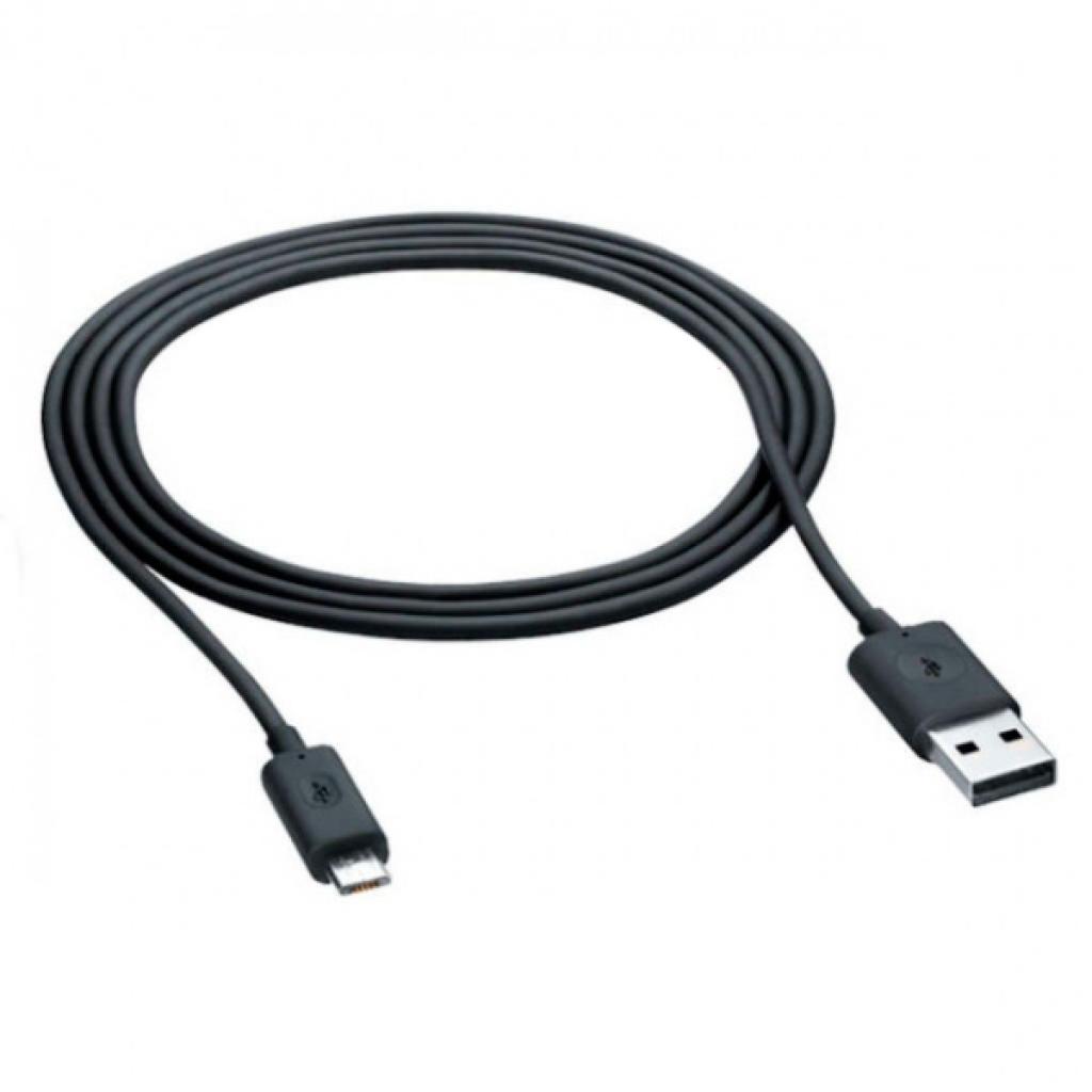 Дата кабель USB 2.0 AM to Micro 5P 1.0m Black Optima (41033)