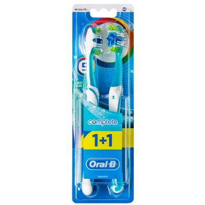 Зубна щітка Oral-B Комплекс Пятисторонняя чистка средняя 1 шт + 1 шт бесплатно (3014260022525)