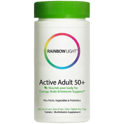 Мультивітамін Rainbow Light Мультивітаміни Для Дорослих, Active Adult 50+, 50 таблеток (RLT30111)