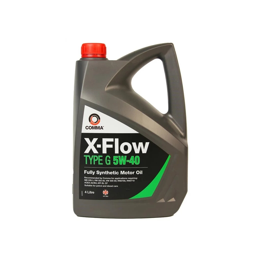 Моторна олива Comma X-FLOW G 5W40 SYNT.4л (X-FLOW G 5W40 SYNT. 4L)