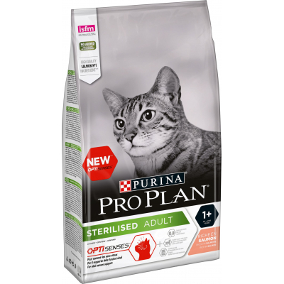 Сухий корм для кішок Purina Pro Plan Sterilised Adult 1+ з лососем 1.5 кг (7613036517362)