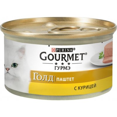 Паштет для котів Purina Gourmet Gold. З куркою 85 г (7613031381494)