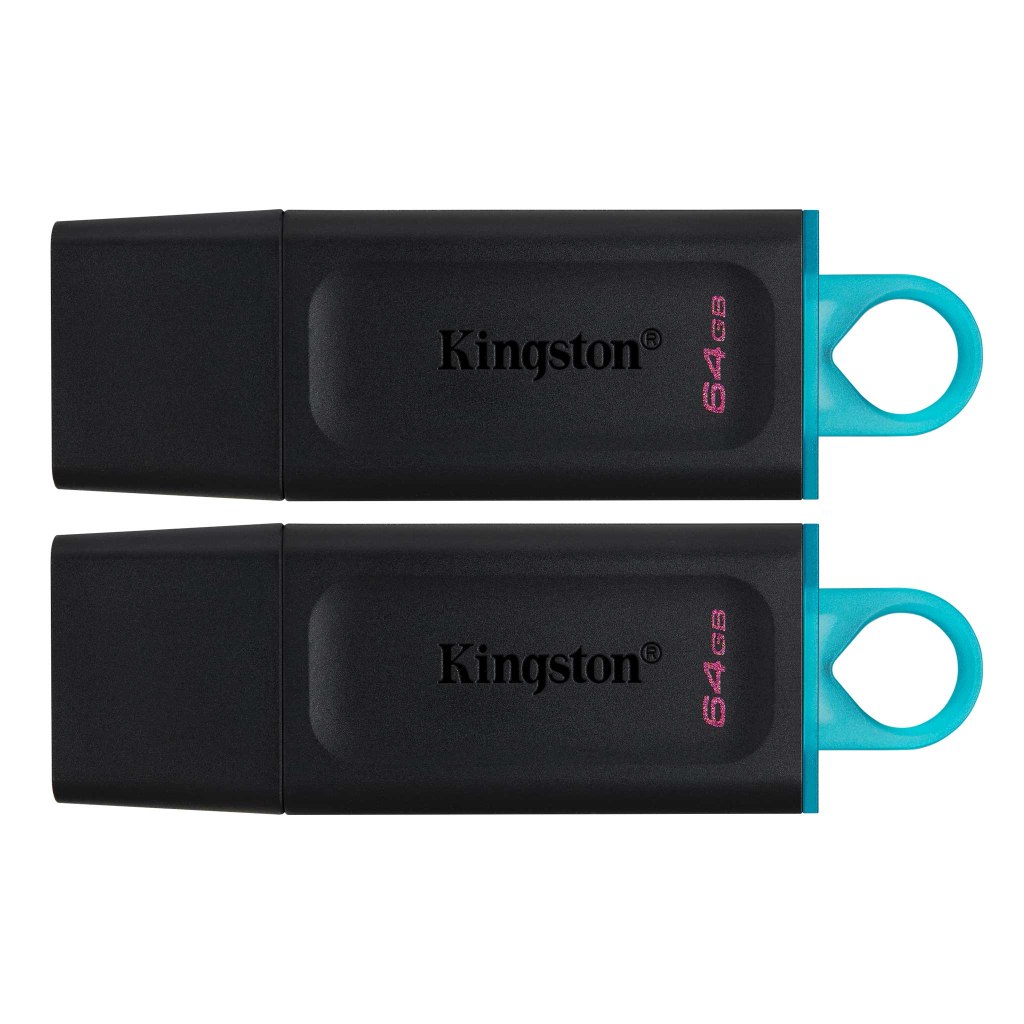 USB флеш накопичувач Kingston 2x32GB DT Exodia Black+Blue USB 3.2 (DTX/64GB-2P)