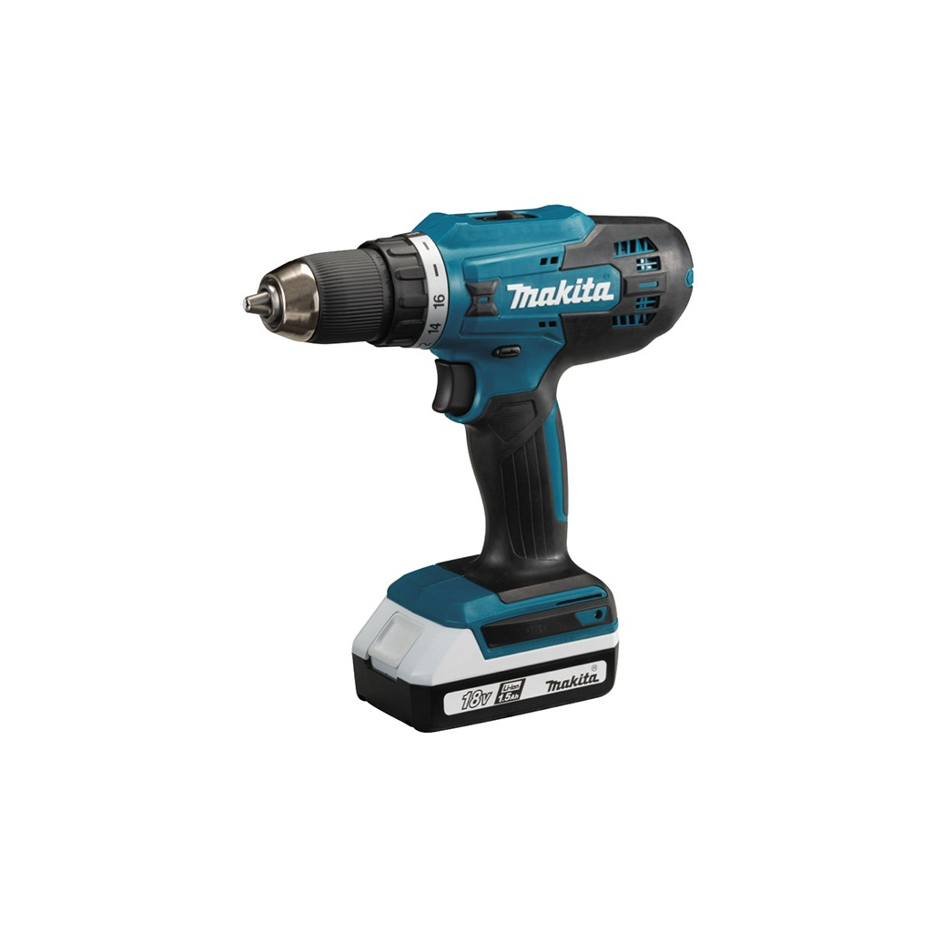 Шуруповерт Makita DF488DWE, 18В, 2*1.5 Ah (DF488DWE)