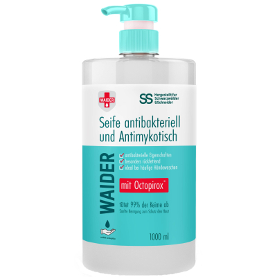 Рідке мило Waider антибактеріальної та протигрибкової дії 1000 мл (4823098410942)