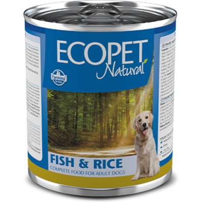 Консерви для собак Farmina Ecopet Natural Dog Fish & Rice з оселедцем 300 г (8606014106015)