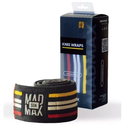 Бинт для спорту MadMax на коліна Knee Wraps Black (MFA-292-U)