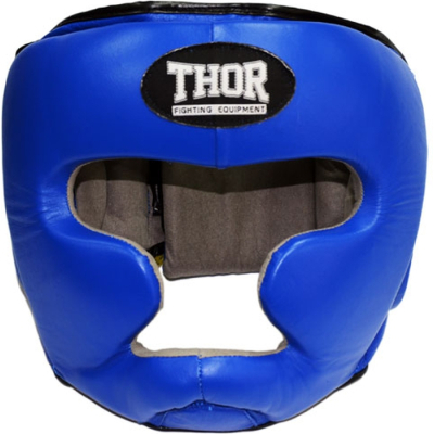 Боксерський шолом Thor 705 L Шкіра Синій (705 (Leather) BLUE L)